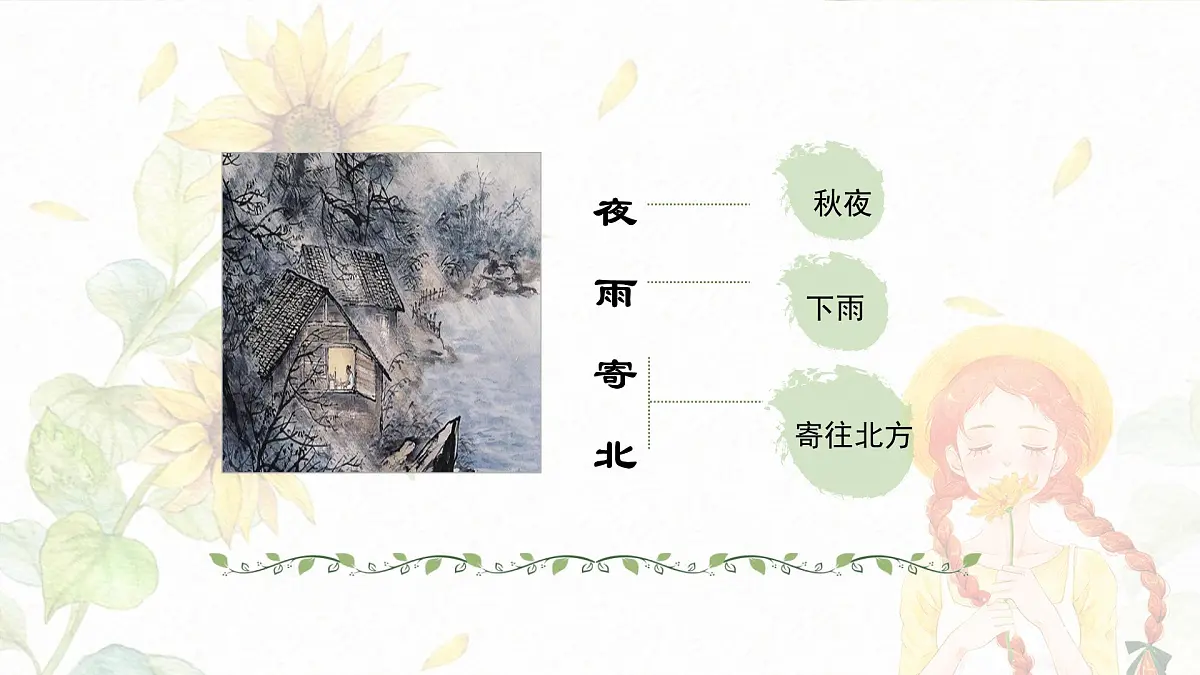 新人教部编版语文七上 第六单元课外古诗词诵读《夜雨寄北》课件第5页