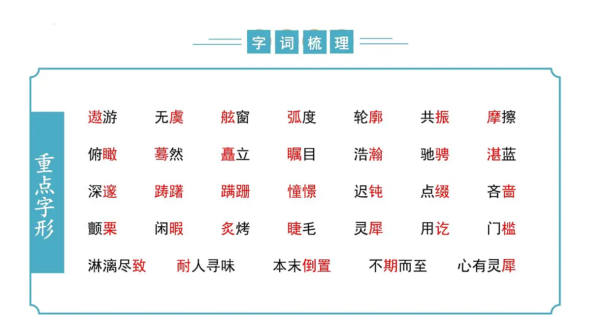 新人教部编语文七下 《第六单元》复习课件第8页