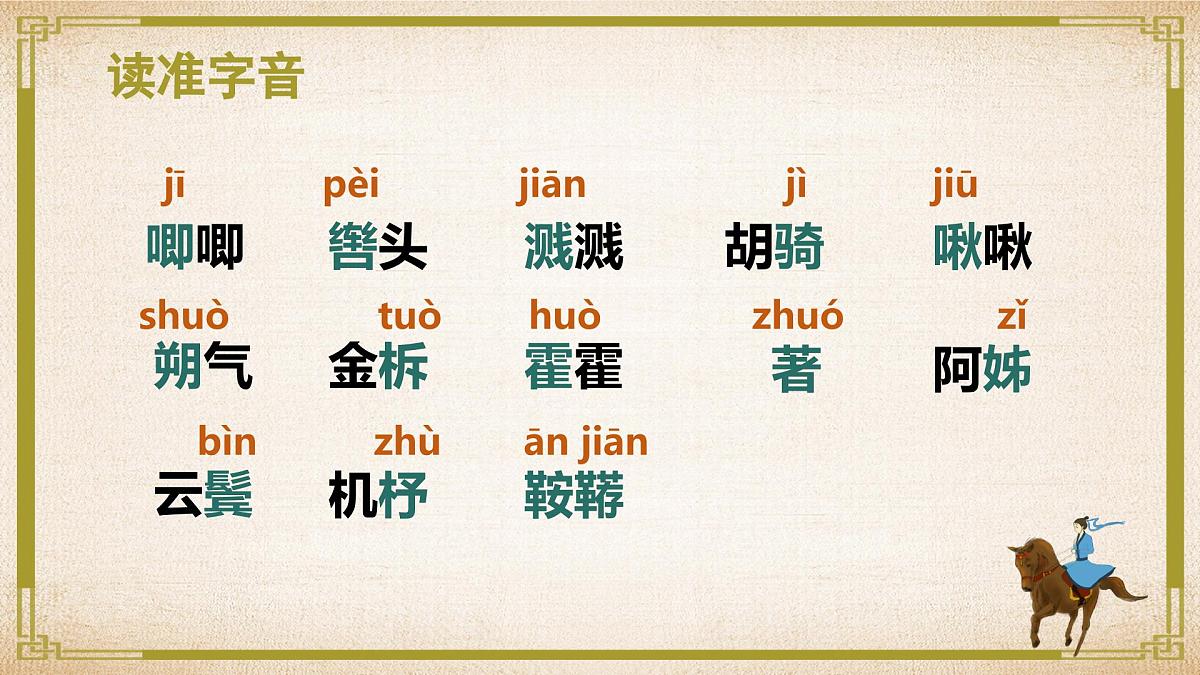新人教部编语文七下 2-9《木兰诗》教学课件第8页