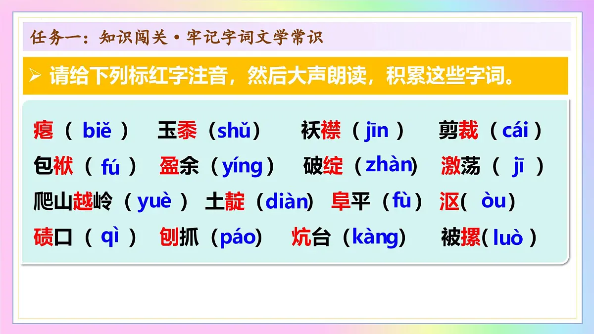 新人教部编语文七下 3-11《山地回忆》教学课件第7页