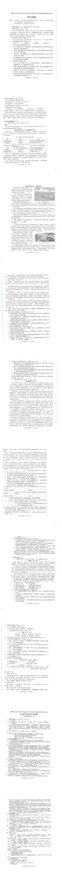 2025年四川省德阳市中考语文真题（中考模拟）