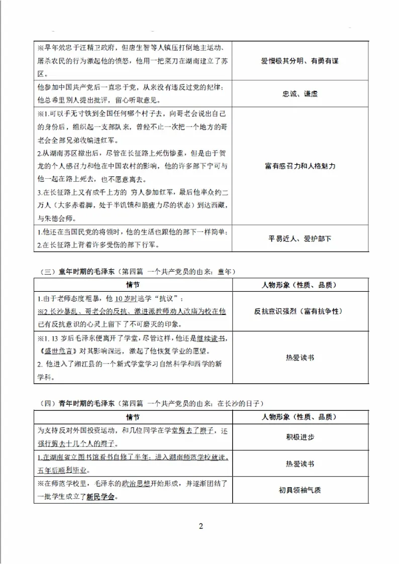 八年级上学期名著复习资料学案——《红星照耀中国》第2页