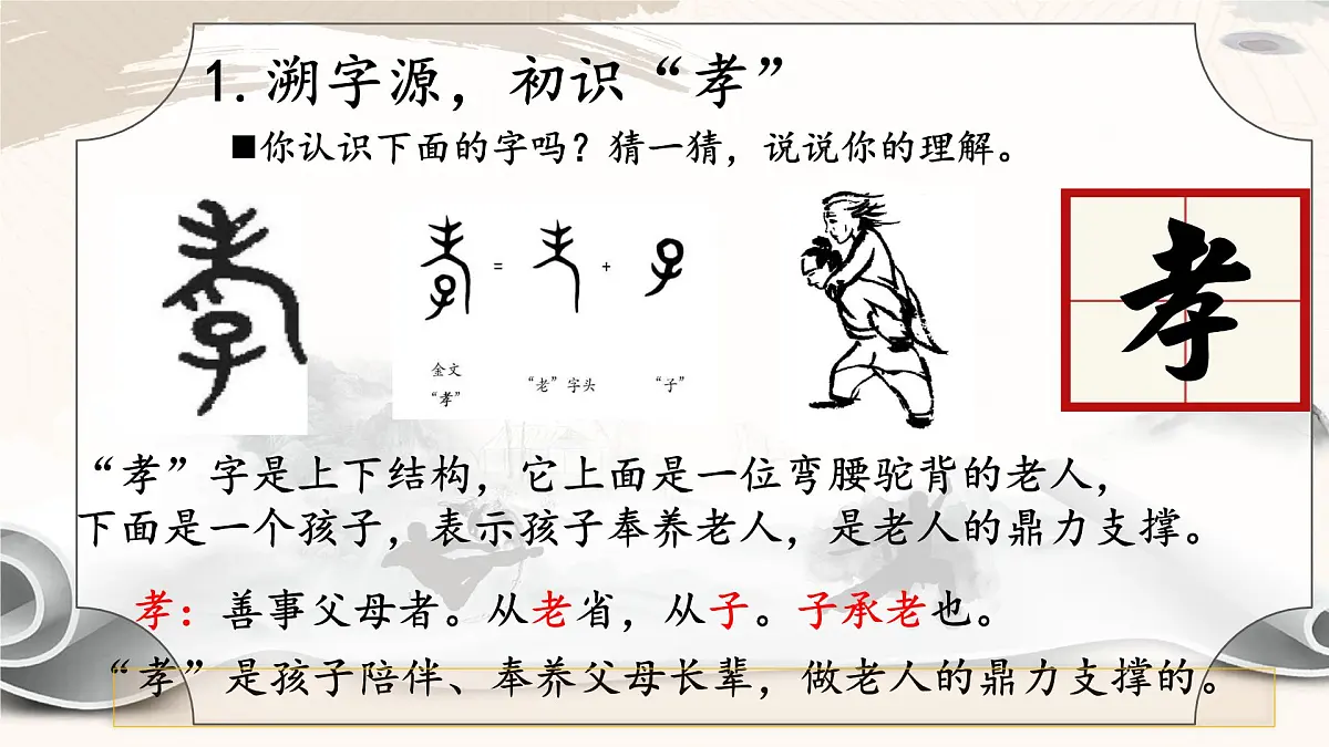 新人教部编语文七下 第四单元《孝亲敬老,传承家风》课件第5页