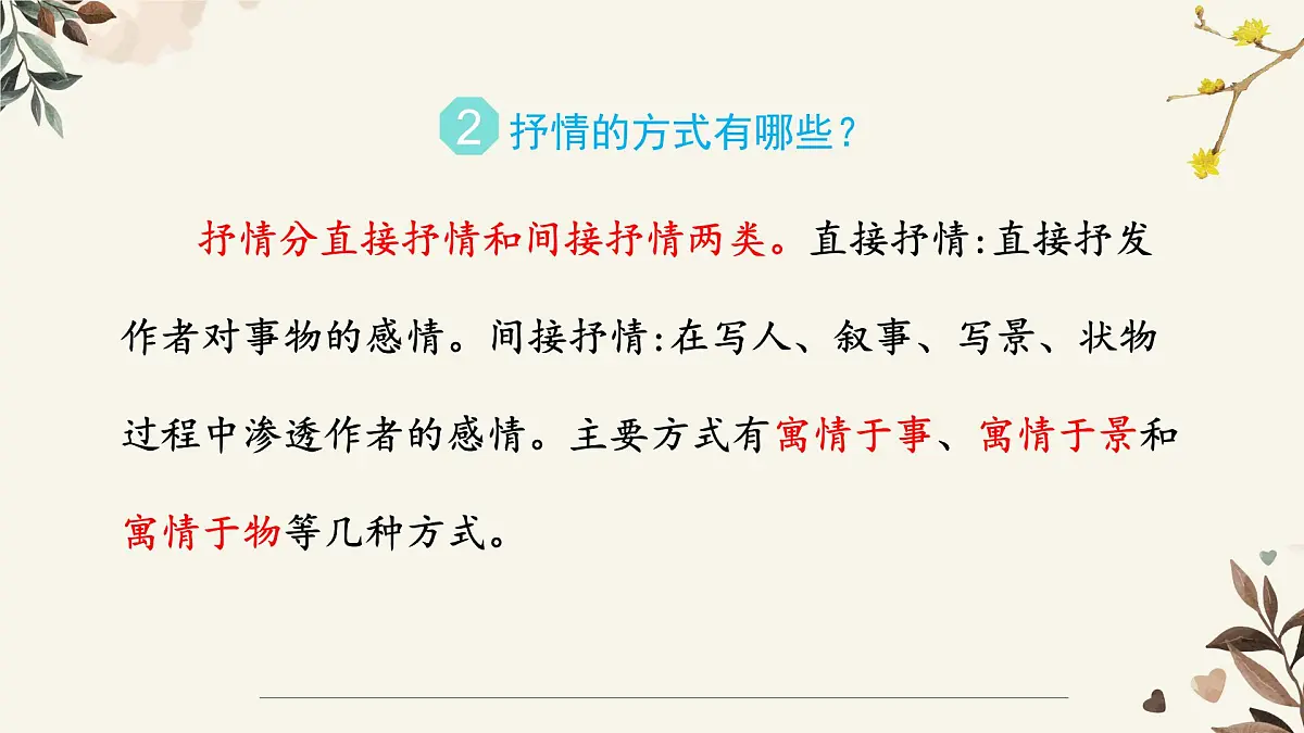 新人教部编版七下 第二单元写作《学习抒情》-课件第8页
