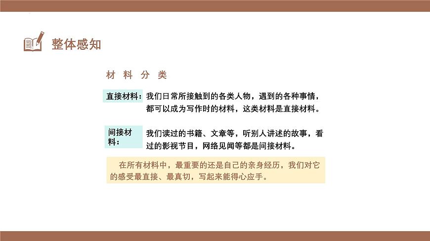 新人教部編版語文七下 第四單元寫作《怎樣選材》 課件第5頁