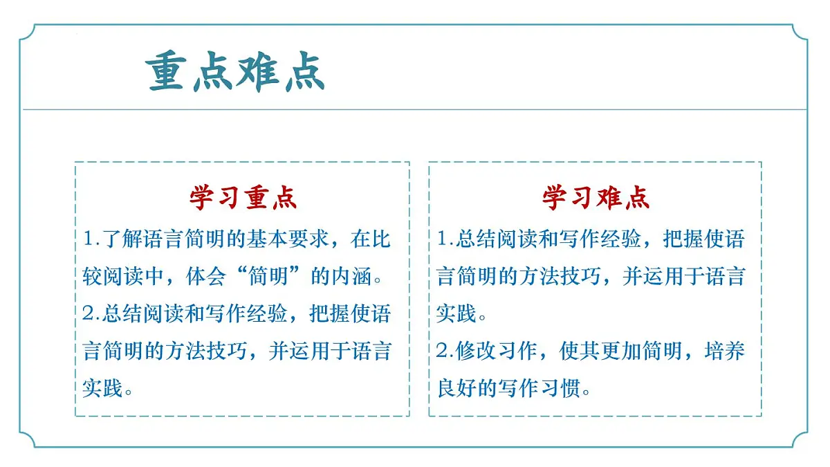 新人教部编版语文七下 第五单元写作《语言要简明》-课件第4页