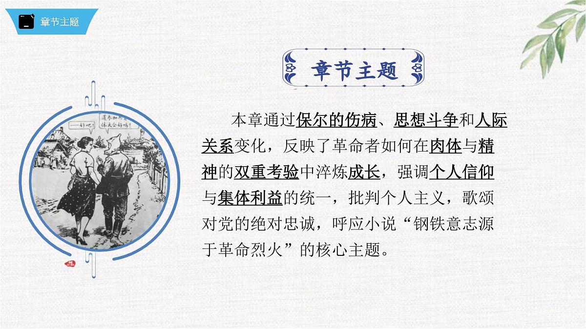 新人教部编版语文七下 第五单元《钢铁是怎样炼成的》第1部第九章 章节课件第7页