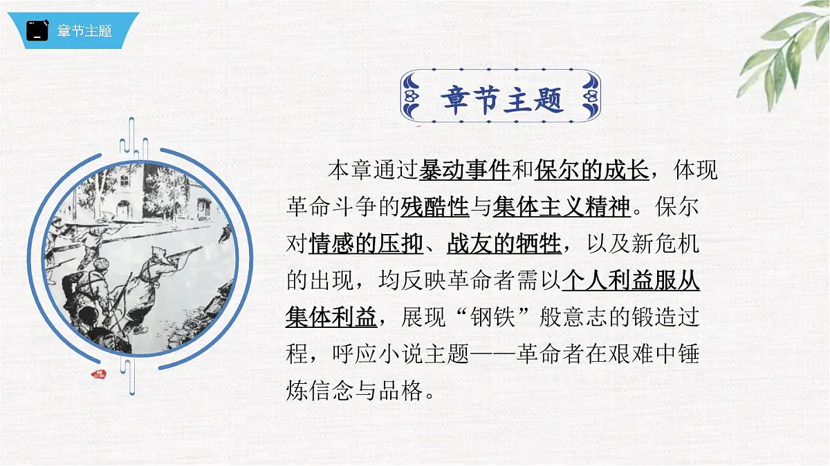 新人教部编版语文七下 第五单元《钢铁是怎样炼成的》第2部第一章 章节课件第7页