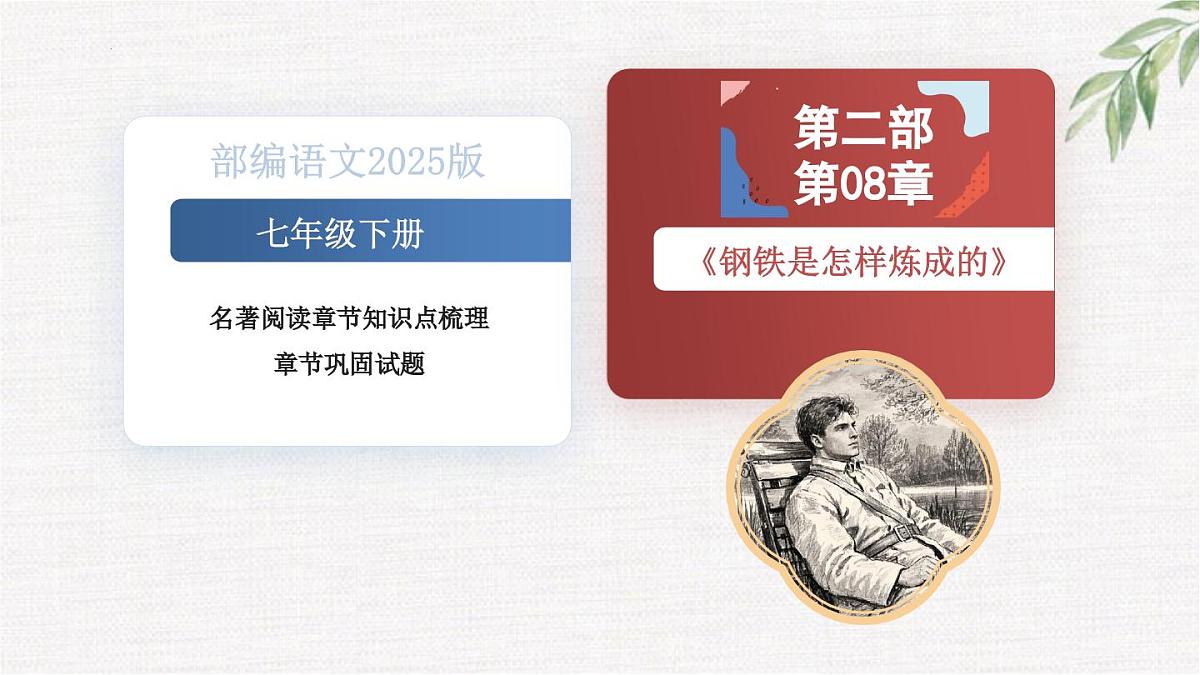 新人教部编版语文七下 第五单元《钢铁是怎样炼成的》第2部第八章 章节课件第1页