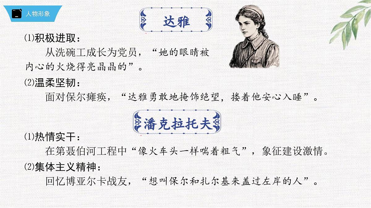 新人教部编版语文七下 第五单元《钢铁是怎样炼成的》第2部第八章 章节课件第5页
