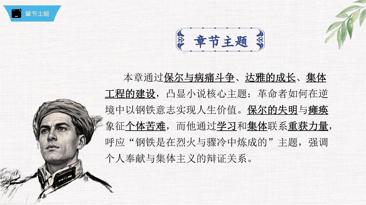 新人教部编版语文七下 第五单元《钢铁是怎样炼成的》第2部第八章 章节课件第7页