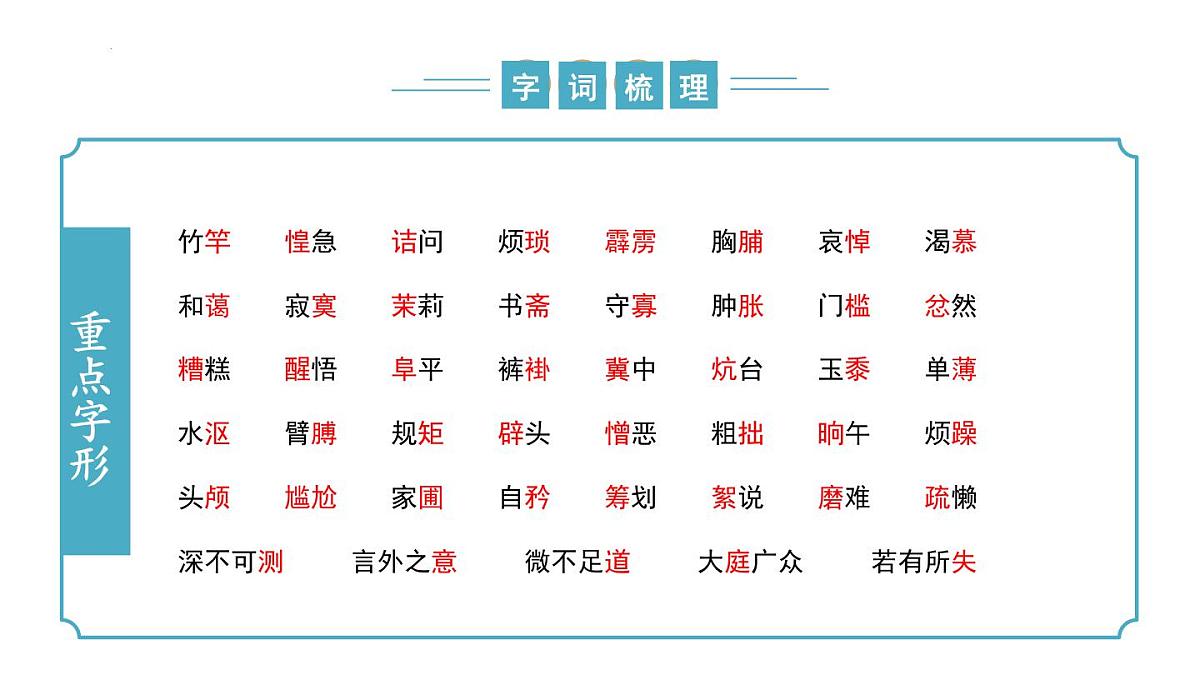 新人教部编版语文七下《第三单元》复习课件第8页