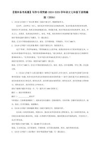 【期末备考真题】写作专项突破-语文7年级下册统编版（含解析）