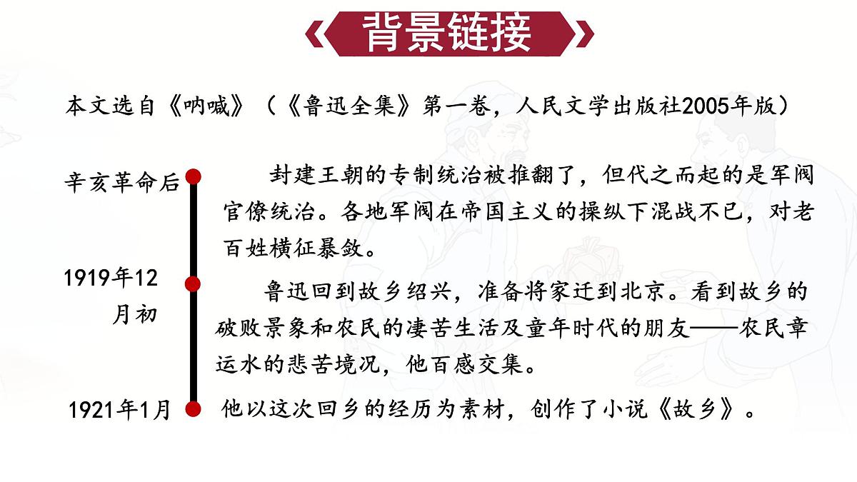 统编版九年级语文上册教学课件《故乡》第4页