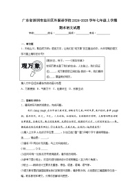 广东省深圳市盐田区外国语学校2024-2025学年七年级上学期期末语文试题