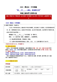 2025 黑龙江 中考真题“在___中____:成长,在经历之后”审题立意指导与拓展训练-2025年中考语文作文真题解析与导写