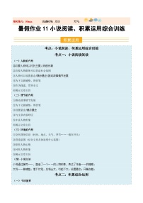暑假作业11 小说閱讀、积累运用综合训练練習（原卷+解析）-【暑假分层作业】2025年八年級語文暑假培优练（统编版）