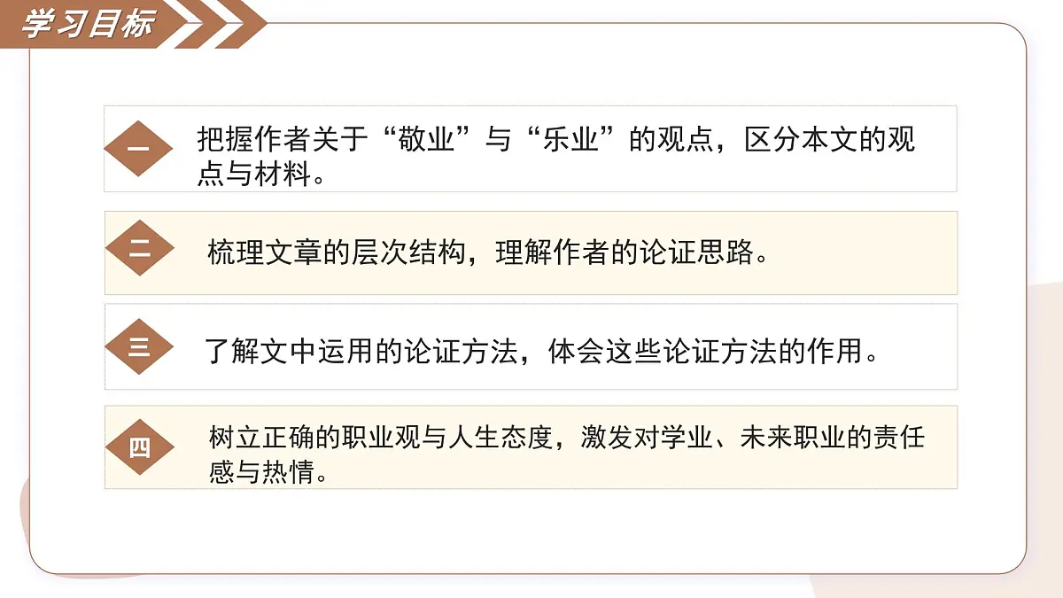 7 敬业与乐业(素养进阶教学课件)-2025-2026学年九年级语文上册(统编版)第3页