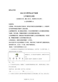 湖北省丹江口市2024~2025学年九年级上学期期末语文试题（含解析）