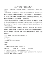 2025年云南省中考语文二模试卷