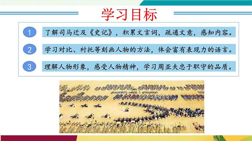 第25課 周亞夫軍細(xì)柳(教學(xué)課件)第2頁(yè)