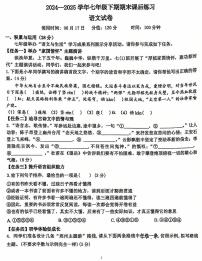 郑州市第四初级中学2024-2025学年七下期末语文试题及答案