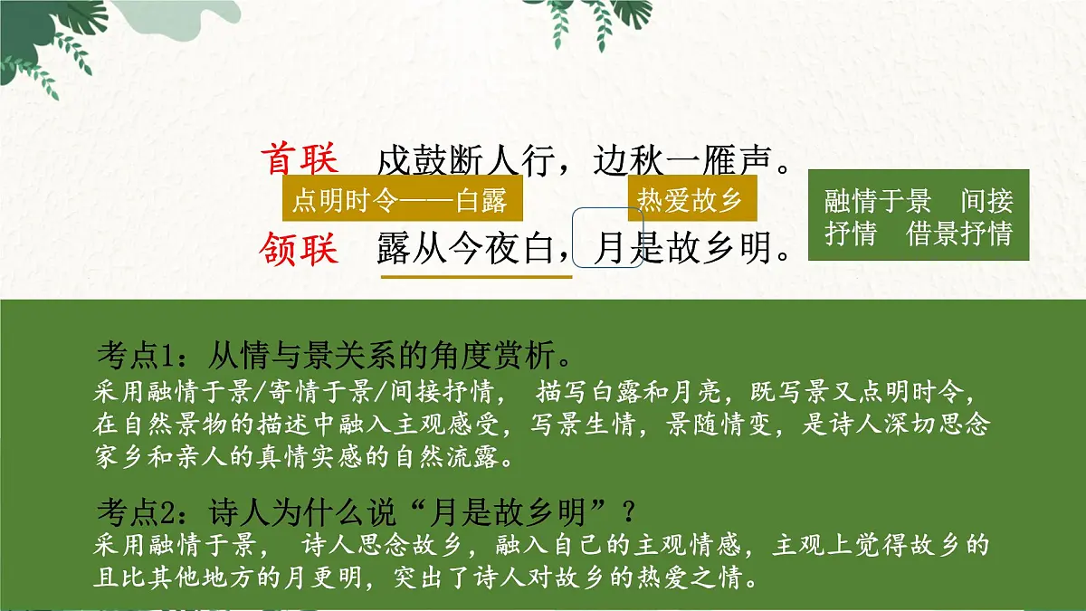 部编版语文九年级上册第三单元 课件《课外古诗词诵读》第5页