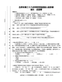 【9语三模】2025年合肥市第三十八中学中考前最后一卷语文试卷
