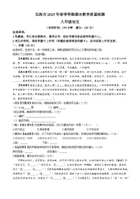 广西壮族自治区北海市2024-2025学年八年级下学期期末语文试题（含答案）