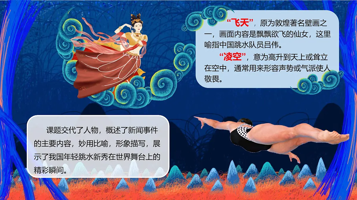 八上4 “飞天”凌空——跳水姑娘吕伟夺魁记课件第2页