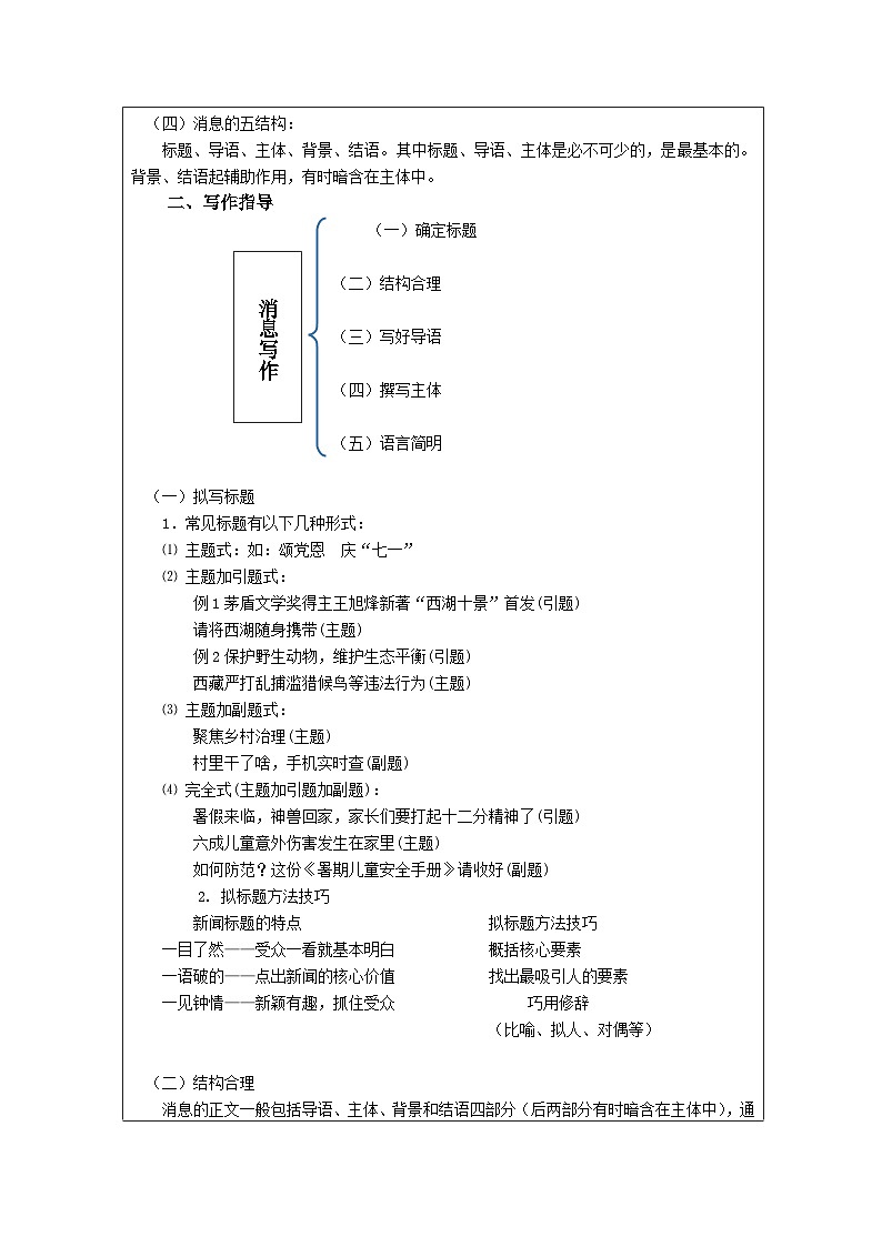 新聞寫作-教學(xué)設(shè)計  -2025-2026學(xué)年八年級語文上冊（統(tǒng)編版）第2頁
