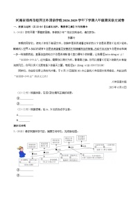 河南省郑州经济技术开发区外国语学校2024-2025学年八年级下学期期末测试语文试题（解析版）