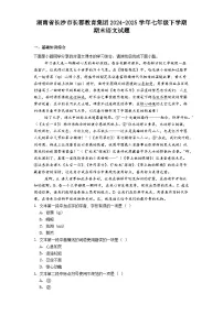 湖南省长沙市长郡教育集团2024-2025学年七年级下学期期末语文试题（解析版）