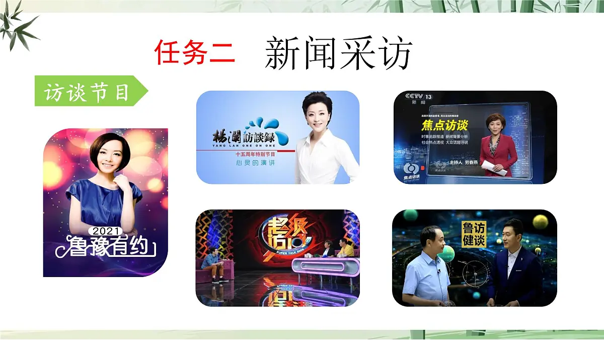 任务二《新闻采访》【2022新课标】课件第3页