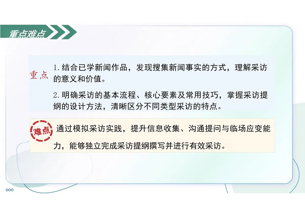 第一单元任务二 新闻采访 教学课件语文统编版2024八年级上册第4页