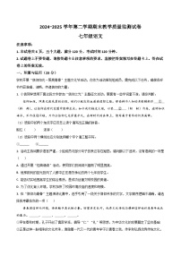 河南省濮阳市2024-2025学年七年级下学期6月期末考试语文试卷（含答案）