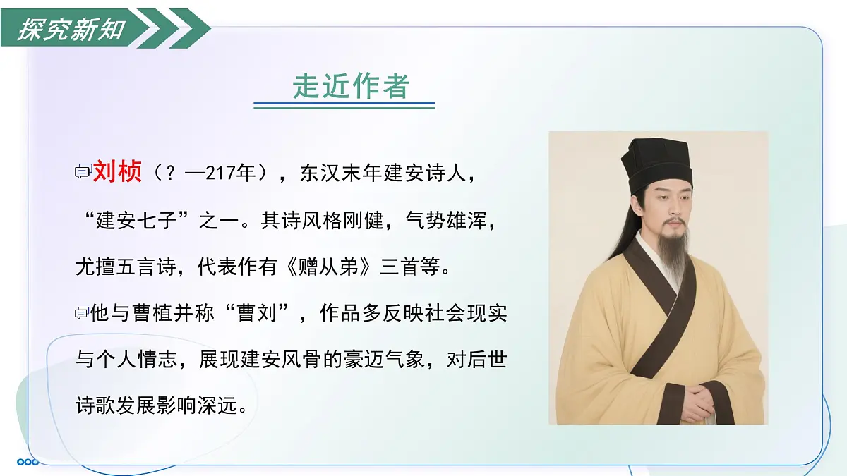 部编版语文八年级上册 课外古诗词诵读 赠从弟 同步课件第6页