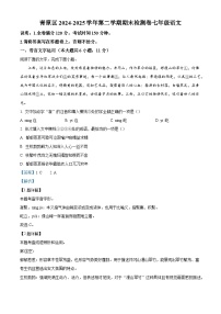 江西省吉安市青原区校联考2024-2025学年七年级下学期期末语文试题（含答案）