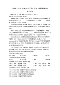 云南省文山州2024-2025学年七年级下学期期末考试语文试卷（解析版）