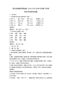 四川省绵阳市梓潼县2024-2025学年七年级下学期期末考试语文试卷（解析版）