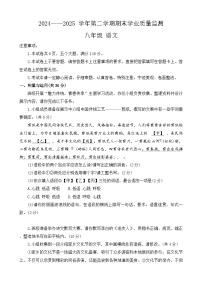 河南省安阳市2024-2025学年八年级下学期期末考试语文试题(含答案)