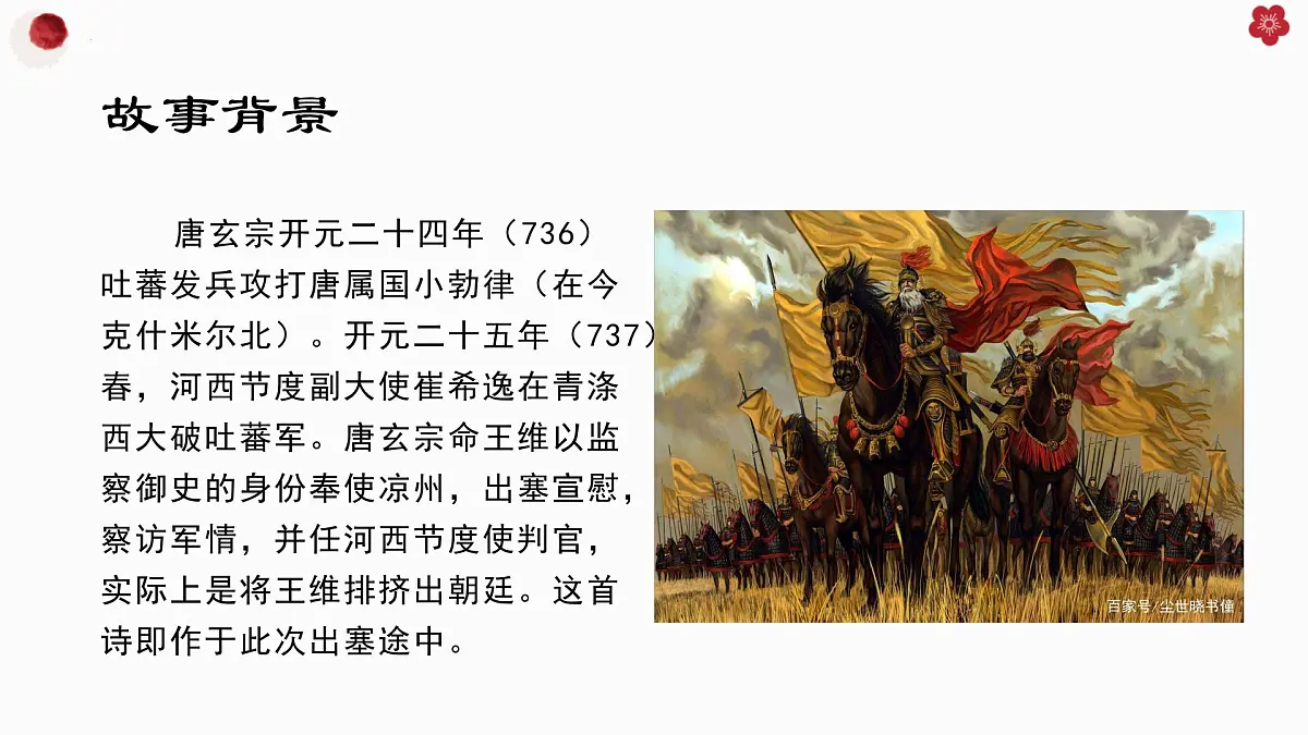 部编新版语文八年级上册第14 唐诗五首 之《使至塞上》课件第8页