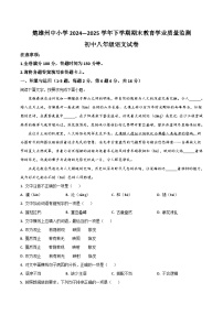云南省楚雄彝族自治州2024-2025学年八年级下学期期末考试语文试卷