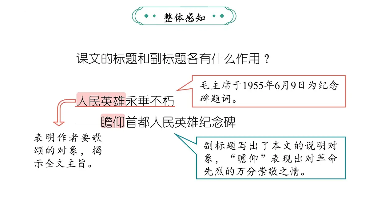 统编版(部编版)(2024)八年级语文上册21《人民英雄永垂不朽——瞻仰首都人民英雄纪念碑》教学课件第8页