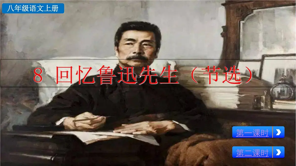 统编版语文八年级语文上册8 回忆鲁迅先生(节选) 课件第2页