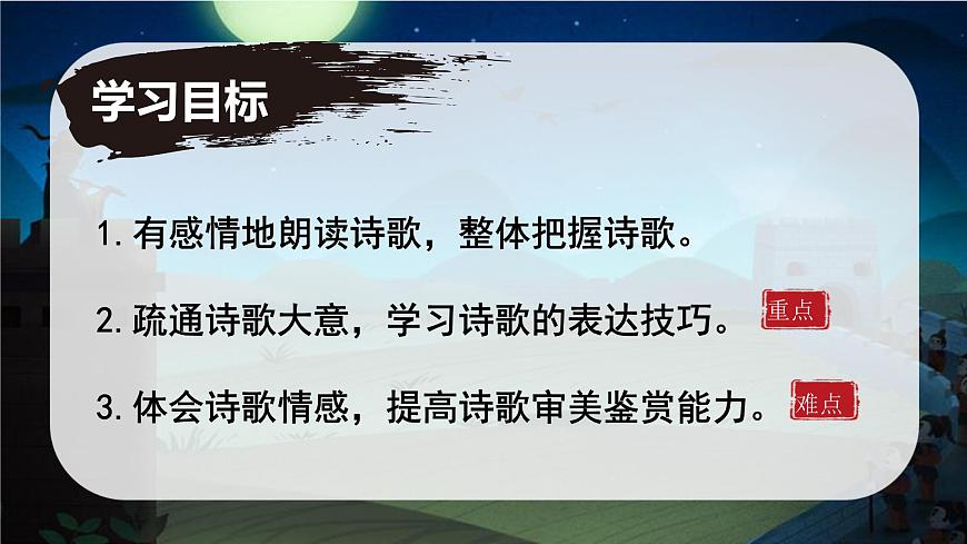 人教部编版语文七年级上册2025-2026学年度第三单元课外古诗词《夜上受降城闻笛》课件第2页