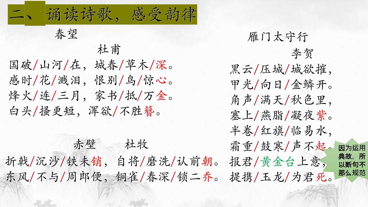 部编版初中语文八年级上册26诗词五首(第二课时)-课件第4页