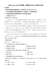 湖北省黄石市大冶市2024-2025学年八年级下学期期末语文试题（含答案）