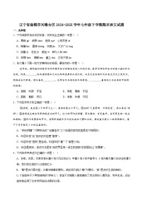辽宁省盘锦市兴隆台区2024-2025学年七年级下学期7月期末考试语文试题(含答案)