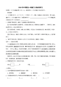 2026年中考语文一轮复习学案：综合性学习（含答案解析与范文例文）全国通用